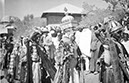 Axum, Prozession der höchsten koptischen Priester zum Marienfest